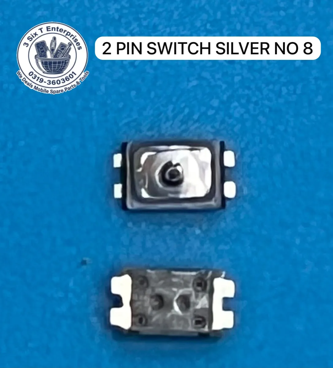 2pin Silver Switch Small No.8